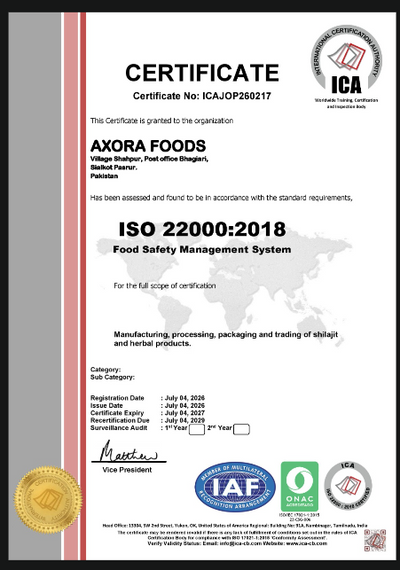 Food safety Certified